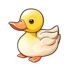 duck isolated on white background