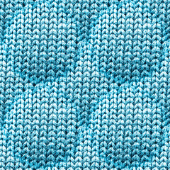 Indigo Soft . Sweater Seamless. Blue Knitted