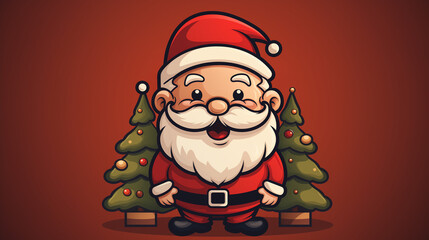 dibujo de arte navideño vacaciones de año nuevo Limpio Diseño de base vacío gratuito en blanco para una tarjeta navideña del sitio web fondo de pantalla de póster, nuevo, año nuevo, árbol de Navidad,  - obrazy, fototapety, plakaty