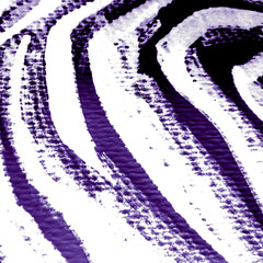 White Zebra Detail. Dark Pattern Skin. Violet Textured Abstract Zebra. Water Colour Stripes. T-shirt Print Tiger. Purple Zebra Tile. Realistic Animals. Multi Stripes.