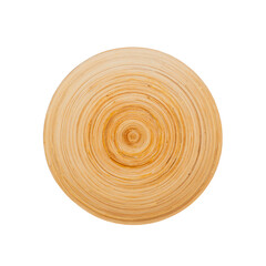 Fototapeta premium wooden plate isolated on white background
