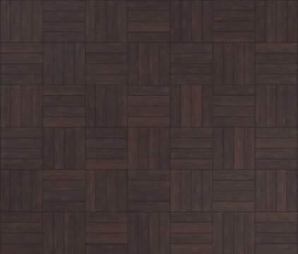 colonial dark oak wood  parquet basket weave Floor Texture