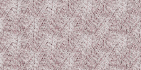 Knitting Pattern Seamless. Cacao Scandinavian