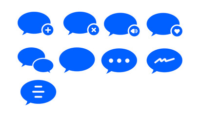 Obraz premium bubble chat icon set