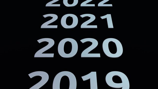 2000 to 2024 year countdown new year animation background