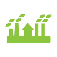 Green power. Unique Design Vector Illustration 