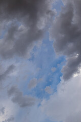 Summer late afternoon cloudscape over Johannesburg on the Highveld of Gauteng province in South Africa - image for background use