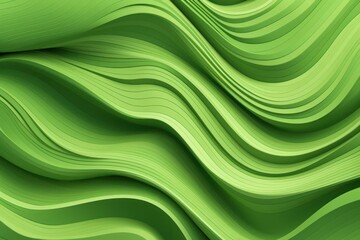 Captivating Green Oasis with Mesmerizing Wavy Lines Generative AI