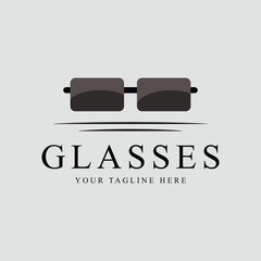 glasses vector logo illustration graphic design icon template