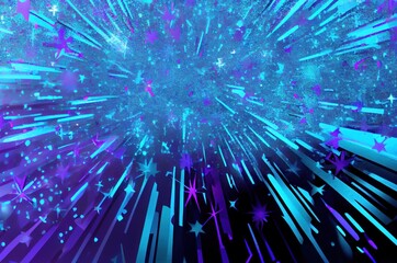 Obraz premium Mesmerizing Blue and Purple Background Adorned with Glimmering Stars Generative AI