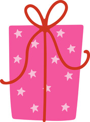 Gift box vector flat illustration.