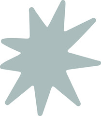 Star vector flat illustration.