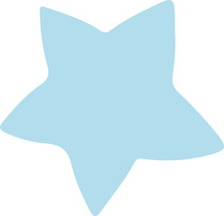 Star vector flat illustration.