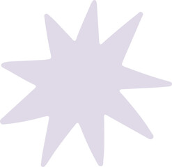 Obraz premium Star vector flat illustration.