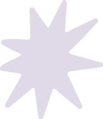 Star vector flat illustration.