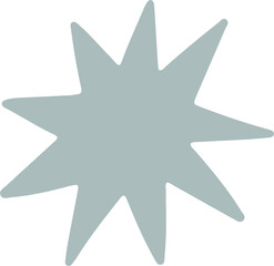 Star vector flat illustration.