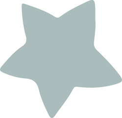 Star vector flat illustration.