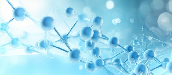 Abstract close up of molecule, science beaauty background