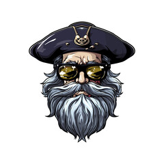 E-Sports Pirate Head Logo Vector