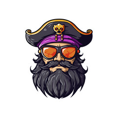 E-Sports Pirate Head Logo Vector