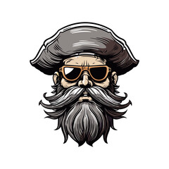 Obraz na płótnie Canvas Pirate Head Mascot