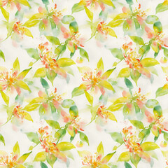 Fototapeta na wymiar seamless watercolor floral abstract colorful wallpaper