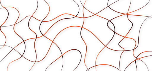 Random line pattern background. Decorative pattern with tangled curved lines. Random chaotic lines abstract geometric pattern vector background.	
