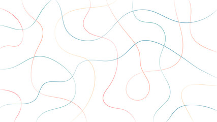 Random line pattern background. Decorative pattern with tangled curved lines. Random chaotic lines abstract geometric pattern vector background.	
