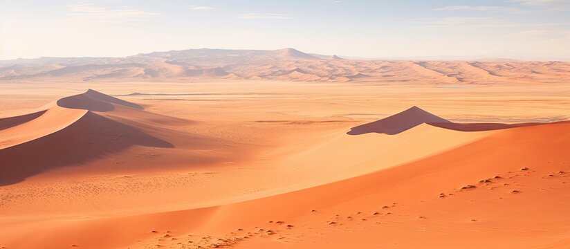 Bird s eye view of Namib desert including Sossusvlei Copy space image Place for adding text or design © Ilgun