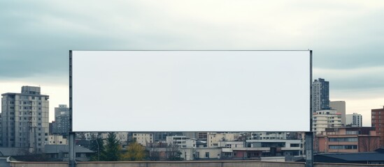 Obraz premium Billboard in city center Copy space image Place for adding text or design