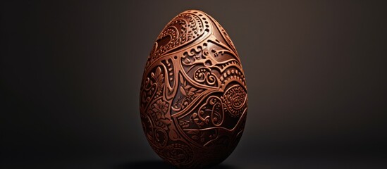 Brazilian style handmade Easter egg showcasing chocolate and brigadiers in a top view Copy space image Place for adding text or design - Powered by Adobe