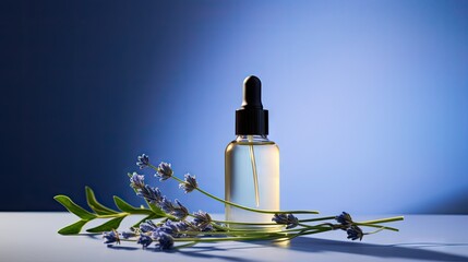 Product Essential Oil Skincare product photography with flowers