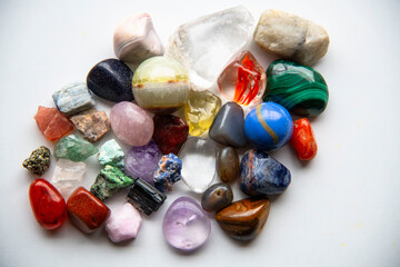 gemstones on a stone