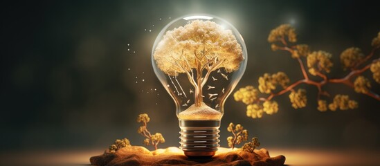 AI aiding businesses in generating creative ideas products and services Copy space image Place for adding text or design