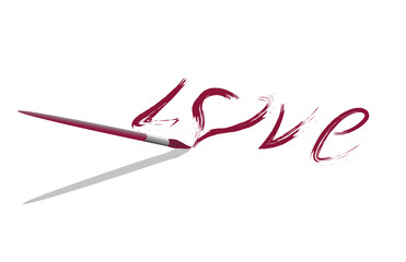 Heart and brush, love and art