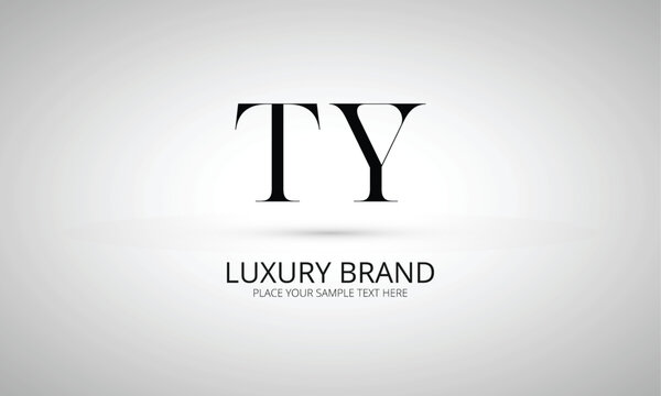 TY T ty initial logo | initial based abstract modern minimal creative logo, vector template image. luxury logotype logo, real estate homie logo. typography logo. initials logo