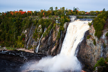 Montmorency falls near Quebec city