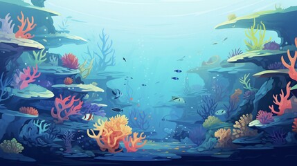 underwater sea aquarium environment