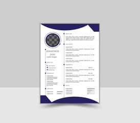 Creative and Professional CV Design Template.