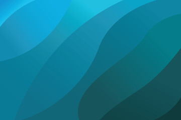 Fototapeta premium Abstract gradient blue background with dynamic waves. Vector illustration