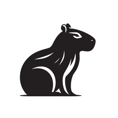 Capybara logo for graphic design, capybara designs for prints and commercial publications, vectorized capybara