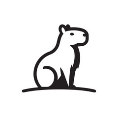 Capybara logo for graphic design, capybara designs for prints and commercial publications, vectorized capybara