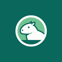 Capybara logo for graphic design, capybara designs for prints and commercial publications, vectorized capybara