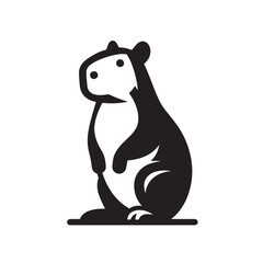Capybara logo for graphic design, capybara designs for prints and commercial publications, vectorized capybara