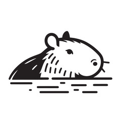 Capybara logo for graphic design, capybara designs for prints and commercial publications, vectorized capybara