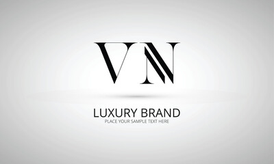 VN V vn initial logo | initial based abstract modern minimal creative logo, vector template image. luxury logotype logo, real estate homie logo. typography logo. initials logo
