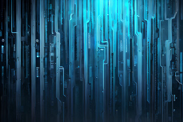  cyberpunk background, futuristic on technology design, data flow, Generative AI