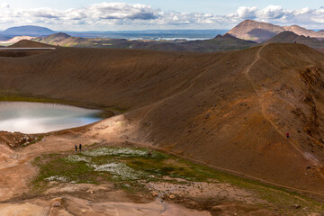crater lake and volcano