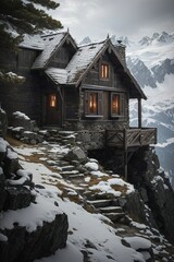 house in the mountains