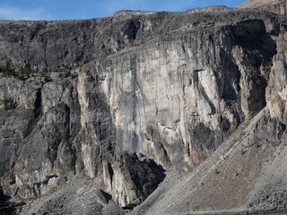 Cliff beside Rockbound Lake at Banff National Park